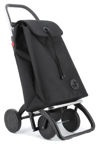 Rolser I-Max 955 MF 4 Logic čierna / Nákupná taška na kolieskach / Macrofibra / 43 l / 104 cm