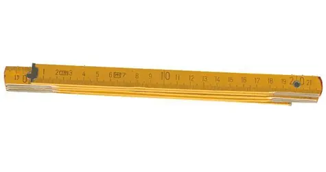 Top Tools 26C012 / Skladací meter / drevený / okovaný / 2 m