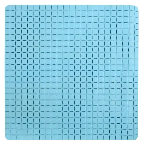 MSV Protišmyková podložka do sprchy QUADRO Premium nebesky modrá / SBS kaučuk / 54 x 54 cm