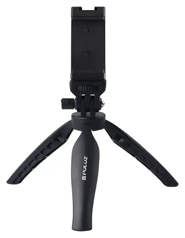 Puluz Stolný statív pre smartphone čierna / Statív / závit 1/4” / šírka telefónu 7,5-8,5 cm