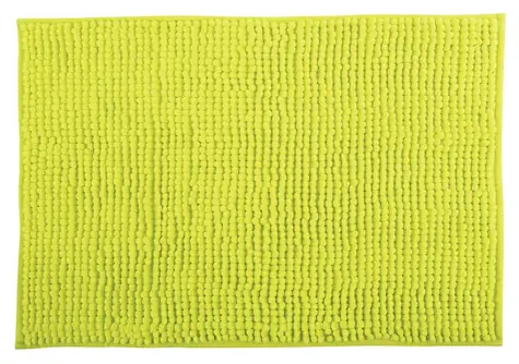 MSV CHENILLE kúpeľňová predložka 60 x 90 cm limetková / polyester / protišmyková