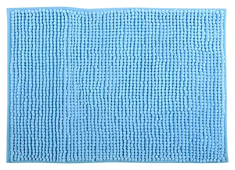 MSV CHENILLE svetlo modrá / Kúpeľňová predložka / mikrovlákno / protišmyková / 50 x 80 cm