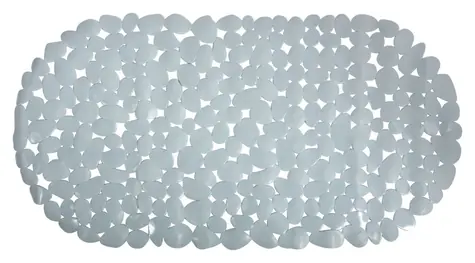 MSV GALETS protišmyková podložka do vane šedá / PVC / 99 x 39 cm