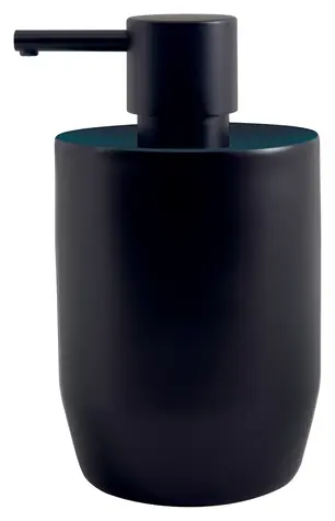 Spirella JAR dávkovač mydla čierny / petrolejový / keramika / 300 ml
