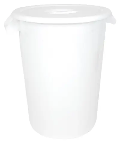Denox Industrial biela / Nádoba na odpad s vekom / 100 l / HDPE plast / Gastro