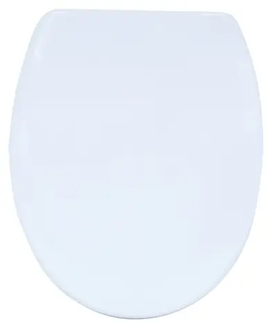 MSV WC doštička biela / Duroplast Thermodur / Soft close / Nerezové pánty