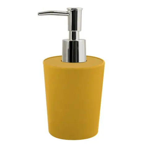 Spirella TAKEO dávkovač mydla žltý / Bambusové vlákna / 400 ml