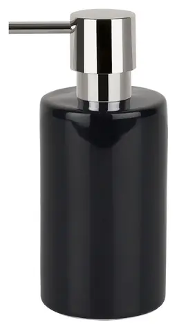 Spirella TUBE dávkovač mydla čierny / keramika / 300 ml