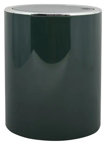 MSV KAMAKA tmavo zelená / Odpadkový kôš / Výklopný / ABS plast / 6 l