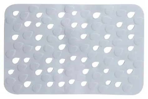 Spirella DROPS protišmyková podložka do vane šedá / PVC / 53 x 35 cm