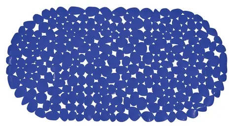 MSV GALETS protišmyková podložka do vane tmavo modrá / PVC / 99 x 39 cm