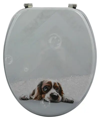 MSV DOGGY WC doštička s motívom / MDF