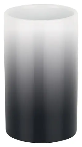 Spirella TUBE Gradient kelímok na kefky čierno-biely / keramika