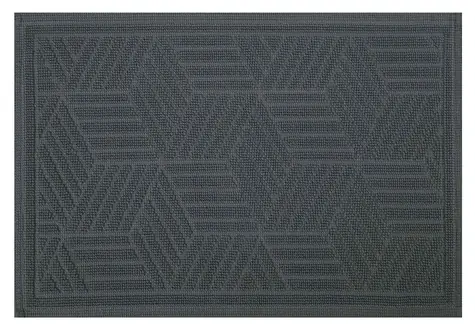 Spirella CUBO kúpeľňová predložka 50 x 80 cm tmavo šedá / bavlna / protišmyková