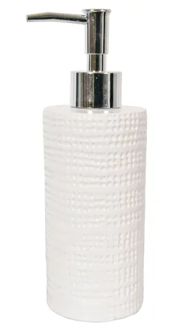 Spirella VENISE dávkovač mydla biely / keramika / 360 ml