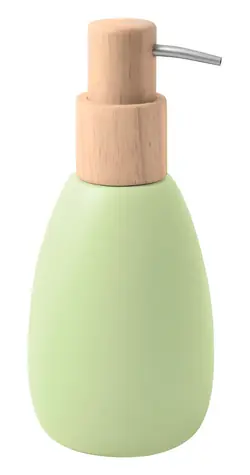 Spirella Sven dávkovač mydla matne matcha / polyresin / drevo / 260 ml