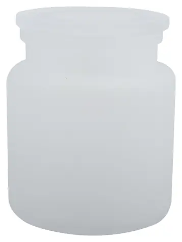 Spirella Yoko dóza na odličovacie tampóny biela / sklo / 0,6 l