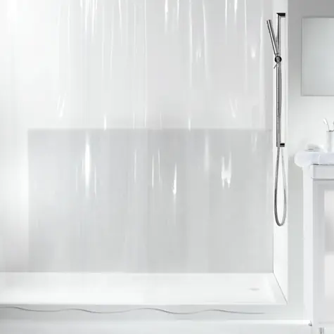 Spirella TRANSPARENT sprchový záves 180 x 200 cm číry / PEVA