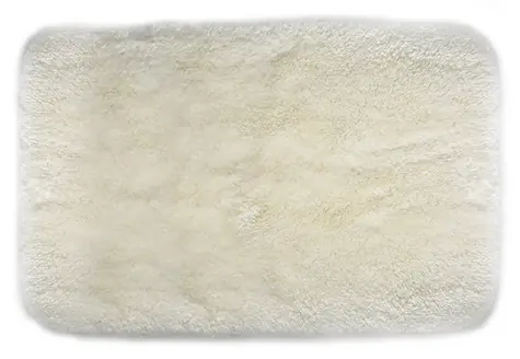 SPIRELLA Kúpeľňová predložka FINO biela / Mikrovlákno / Vysoký vlas / Protišmyková / 70 x 120 cm