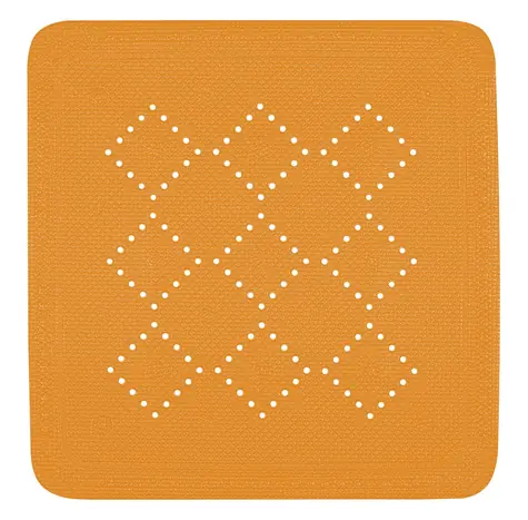 SPIRELLA Protišmyková podložka do sprchy ALASKA oranžová 55 x 55 cm / PVC
