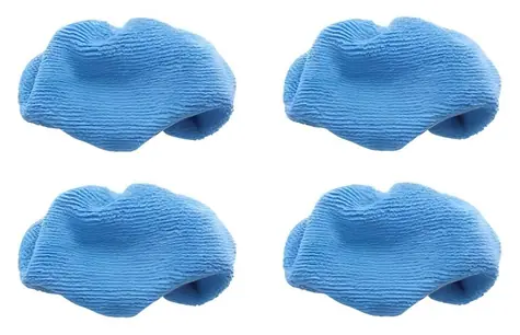 Polti 4 ks handričiek z mikrovlákna modrá / Handričky pre parný mop / SV610/620/650/660 / Polyamid, polyester