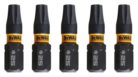 DeWalt Súprava bitov T25 / Extreme Torx / 5 ks
