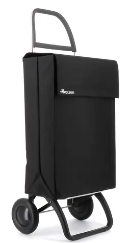 Rolser Jean LN 2 čierna / Nákupná taška na kolieskach / 2 kolieska / objem 43 l / nosnosť 50 kg
