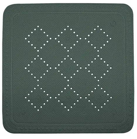 Spirella ALASKA protišmyková podložka do sprchy tmavo zelená / PVC / 55 x 55 cm