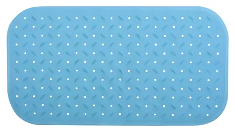 MSV CLASS Premium nebesky modrá / Protišmyková podložka do vane / SBS kaučuk / 36 x 65 cm