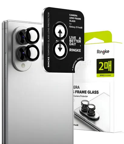 Ringke Camera Frame Protector 2-pack čierna / Ochranné sklo fotoaparátu / Samsung Galaxy Z Fold 8 / 2 ks