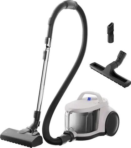 AEG AL 51C2SW biela / Podlahový vysávač / 230 V / Otočné ovládanie / 78 dB