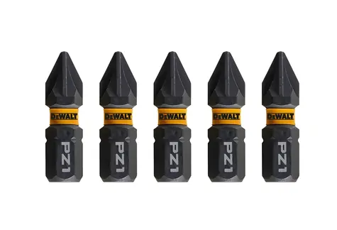 DeWalt Sada bitov PZ1 / Extreme Pozidrive / 5 ks