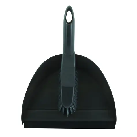MSV metlička s lopatkou tmavo šedý / Zmetáčik s lopatkou / plast / 30 x 25 x 8 cm