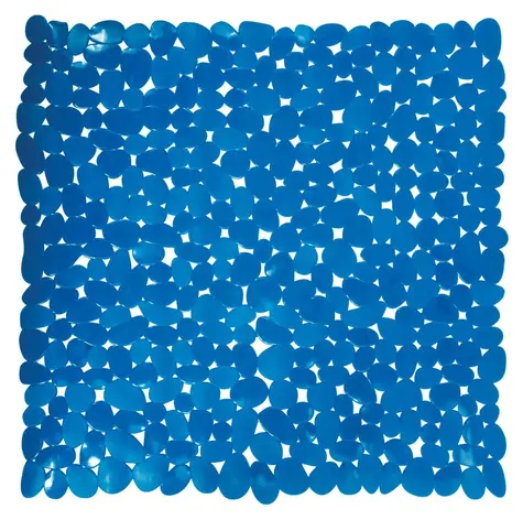 MSV GALETS protišmyková podložka do sprchy tmavo modrá / PVC / 53 x 53 cm