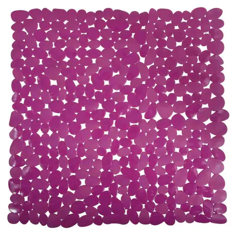 MSV GALETS protišmyková podložka do sprchy fialová / PVC / 53 x 53 cm