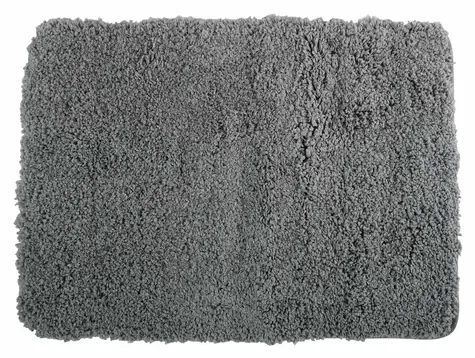 MSV MICROFIBER kúpeľňová predložka svetlo šedá 50 x 70 cm / mikrovlákno / protišmyková
