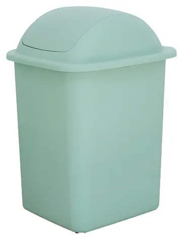 BELLI E FORTI Odpadkový kôš FLIP zelený / výklopné veko / plast / 18 l / výška 39 cm