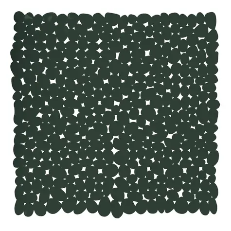 MSV GALETS protišmyková podložka do sprchy tmavo zelená / PVC / 53 x 53 cm