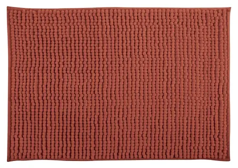 MSV CHENILLE kúpeľňová predložka 40 x 60 cm terakota / mikrovlákno / protišmyková