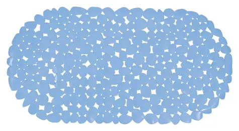 MSV GALETS protišmyková podložka do vane svetlo modrá / PVC / 99 x 39 cm