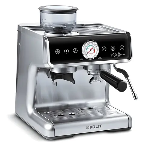 Polti Coffea G50S strieborná / Pákový kávovar / integrovaný mlynček / 1550 W / 2,8 l