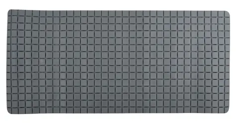 MSV protišmyková podložka do vane QUADRO Premium sivá / SBS kaučuk / 36 x 76 cm