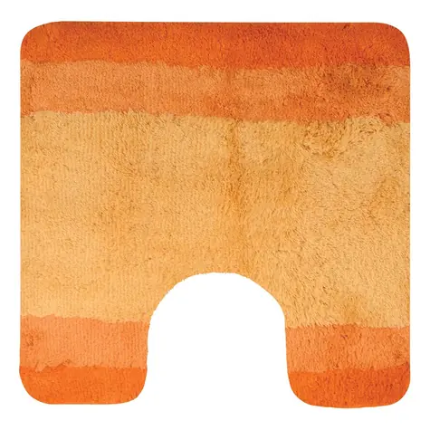 Spirella BALANCE oranžová / WC predložka / 55 x 55 cm / polyester / protišmyková