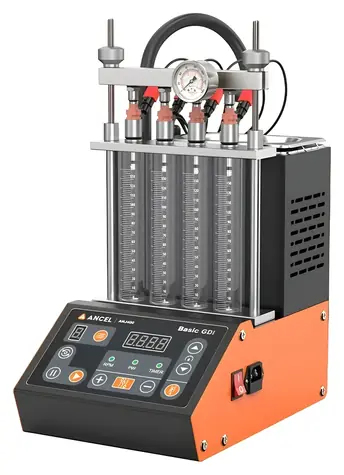 ANCEL ANJ400 / Čistička a tester vstrekovačov / Ultrazvukové čistenie / Tlak až 8 bar / GDI/EFI/MPI/SFI