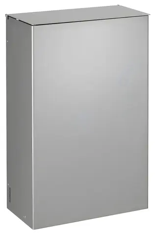 Rossignol Stella 51346 metalovo šedý / Nástenný kôš s vekom / 10 L