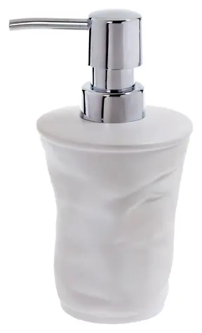 Spirella CRACK dávkovač mydla biely / keramika / 520 ml