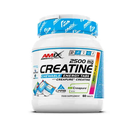 Amix Creatine Creapure mango / Kreatín / Žuvacie tablety / 2500 mg / Creapure