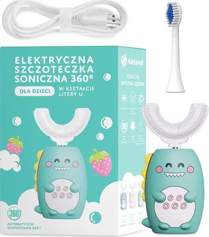 Simed U-shape S838 zelená / Elektrická zubná kefka