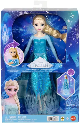Mattel Bábika Elsa Spievajúci s kúzelnými svetielkami (JNB97) / Disney Frozen