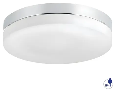 Luxera PILLS II chrómové / Kúpeľňové stropné svietidlo / bez zdroja / E27 / IP44 / 36 cm